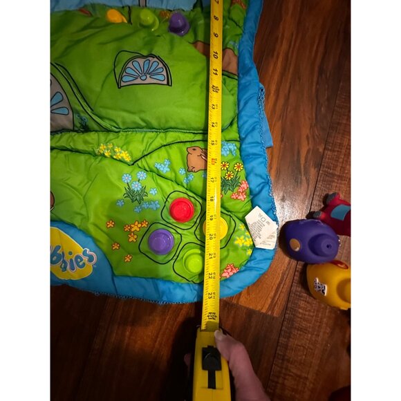 Teletubbies Vtg Mega Bloks INDOOR Play Mat and blocks 24” RARE 1999 Noo-no READ - Picture 12 of 16